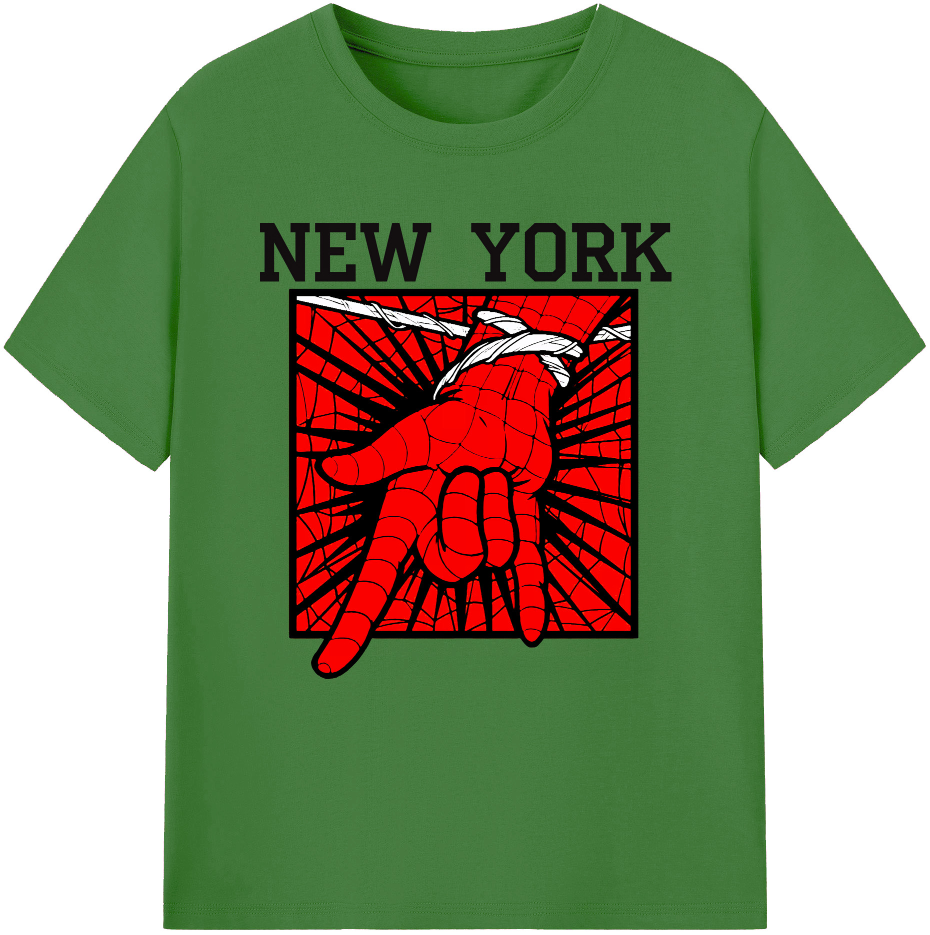 （画像用） Spider Man スパイダーマン レディースカジュアルプリントTシャツ（綿100％）